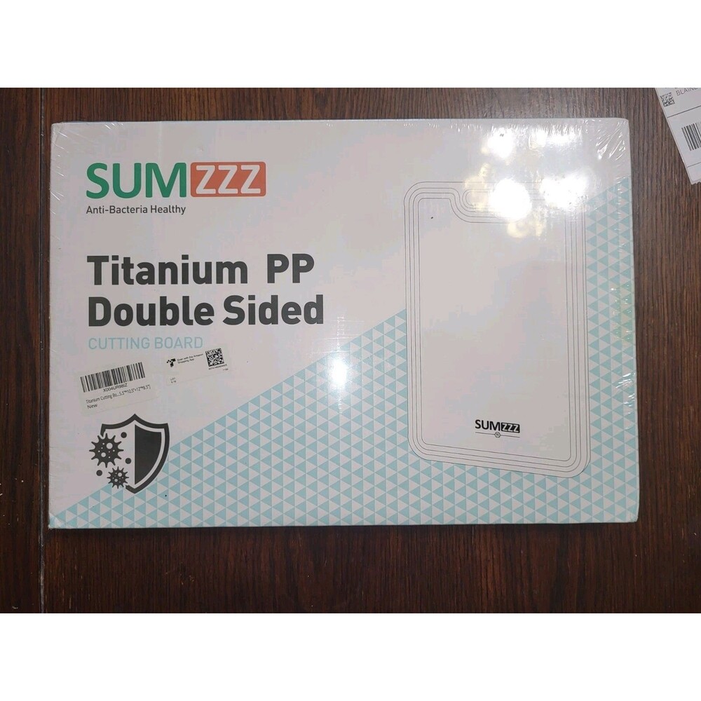 Titanium Cutting Board Set 2pc Double Sided Food Grade PP NIB Sealed - Picture 2 of 3
